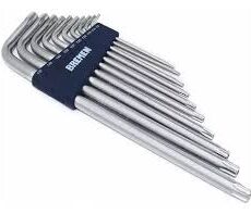 Juego de Llaves Tamper Torx Extra Largas en "L" [10 Pzs]