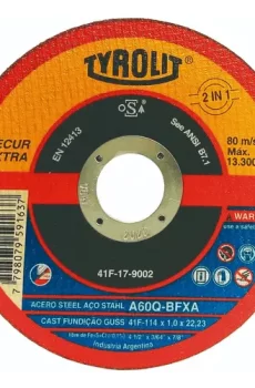Disco Corte 115 x 1,6MM SECUR  TYROLIT