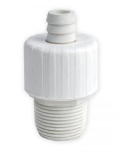 Grifo 180° corto para termotanque Pvc