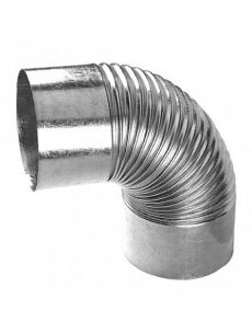 CURVA CORRUGADA 90º 6"          ZINC