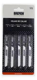 Hojas de Calar para Metal Enc. "T" T218A  BREMEN
