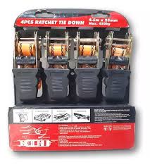 Zuncho Apreta Carga x 4P  Rojo  PRO  Impo