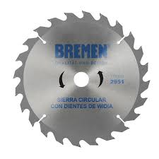 Disco Sierra Circular de Widia 71/4" X 24D  BREMEN