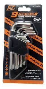 Juego LLave Allen Mediano 9Pzas Impo