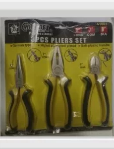 Set Pinzas x 3U Eco Amarillas Impo